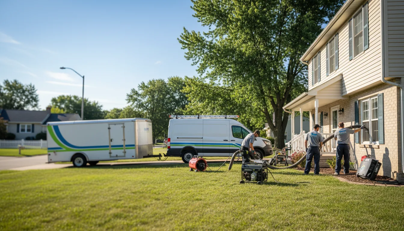 Flooded Basement Restoration And Cleanup With Repair in Macomb, IL near me